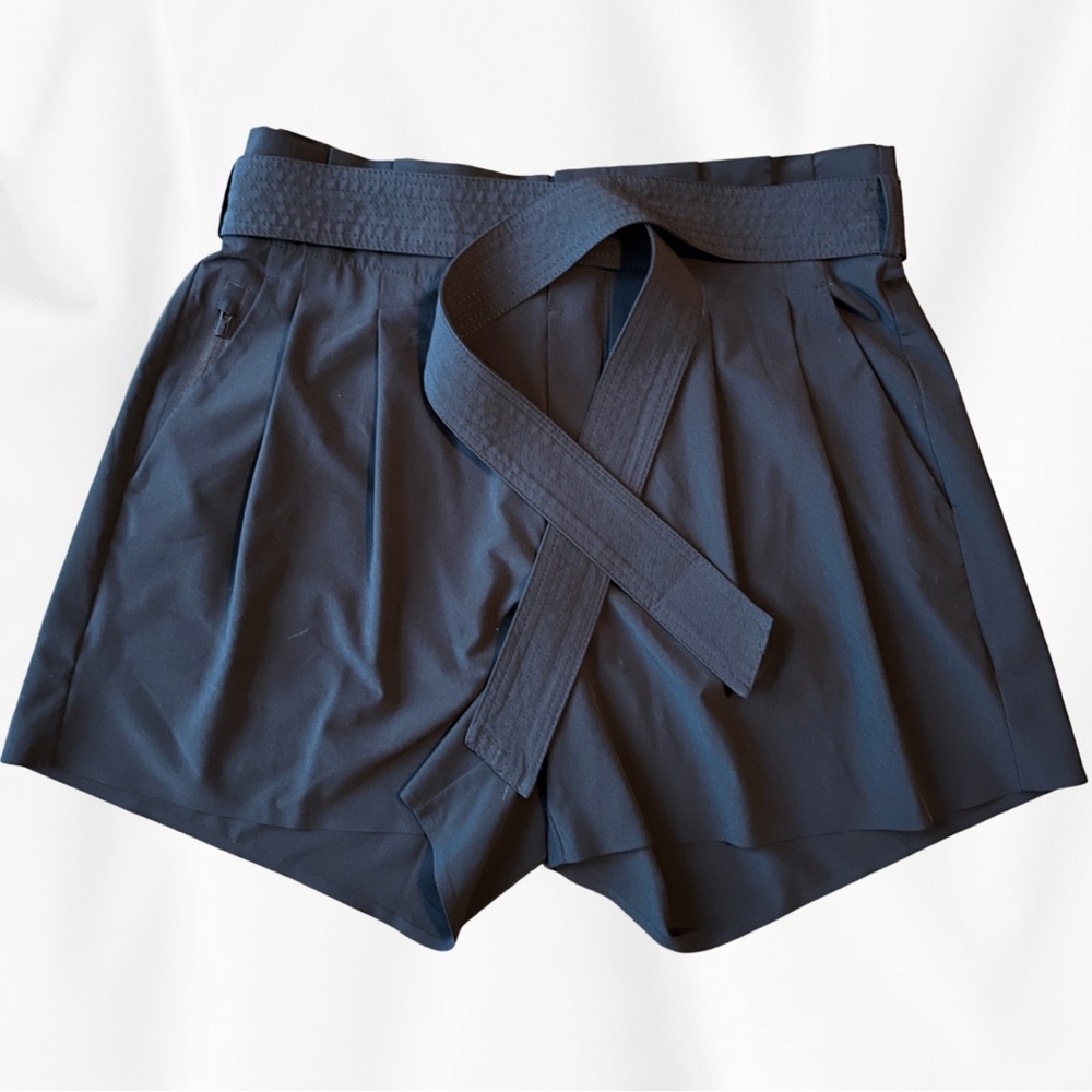 Black High Waisted Stretchy Shorts By Athleta | Elastic Tie Waist | Size 10